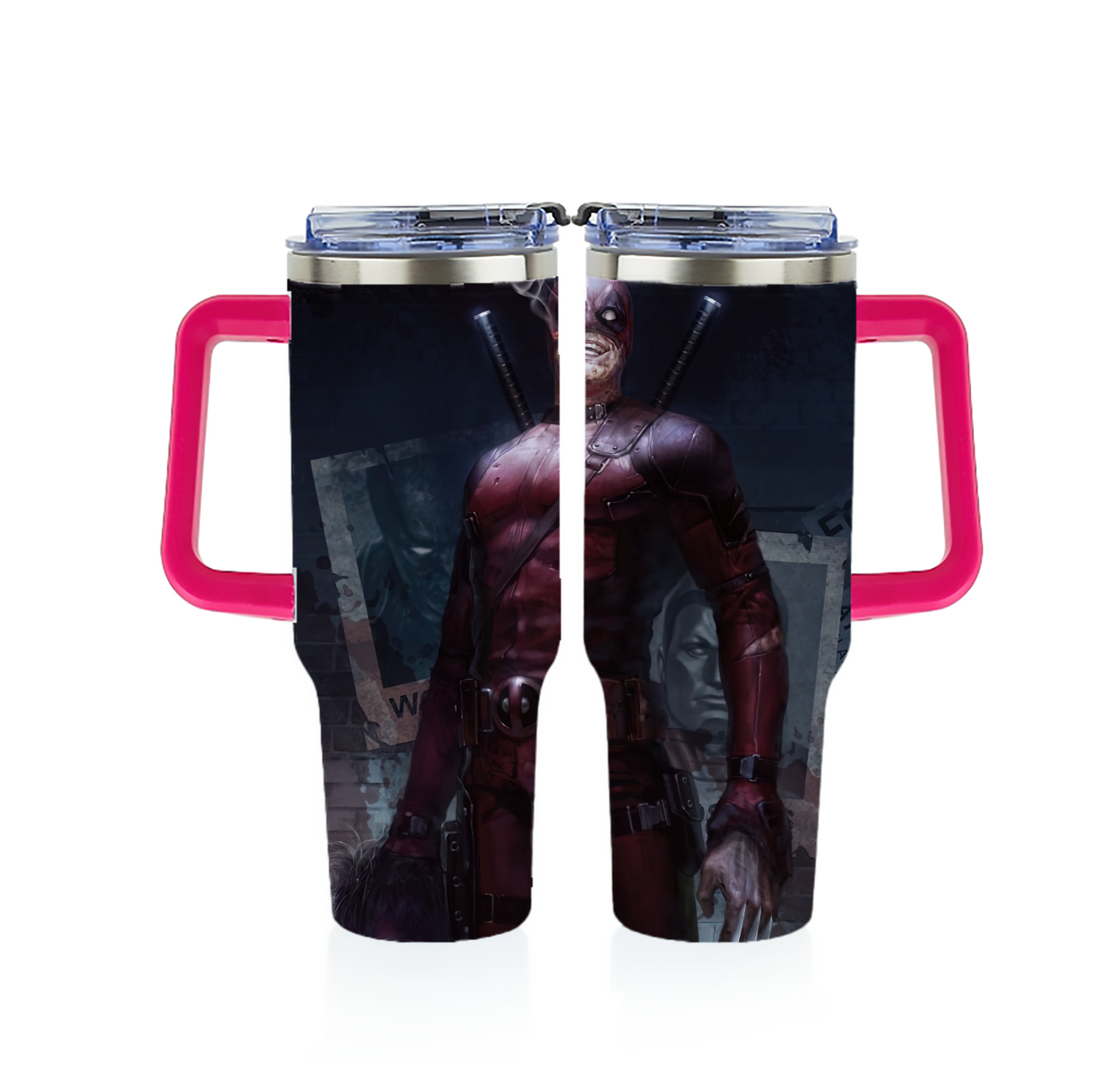 （画像用） Deadpool デッドプール 1200ｍLフルプリント車用タンブラー